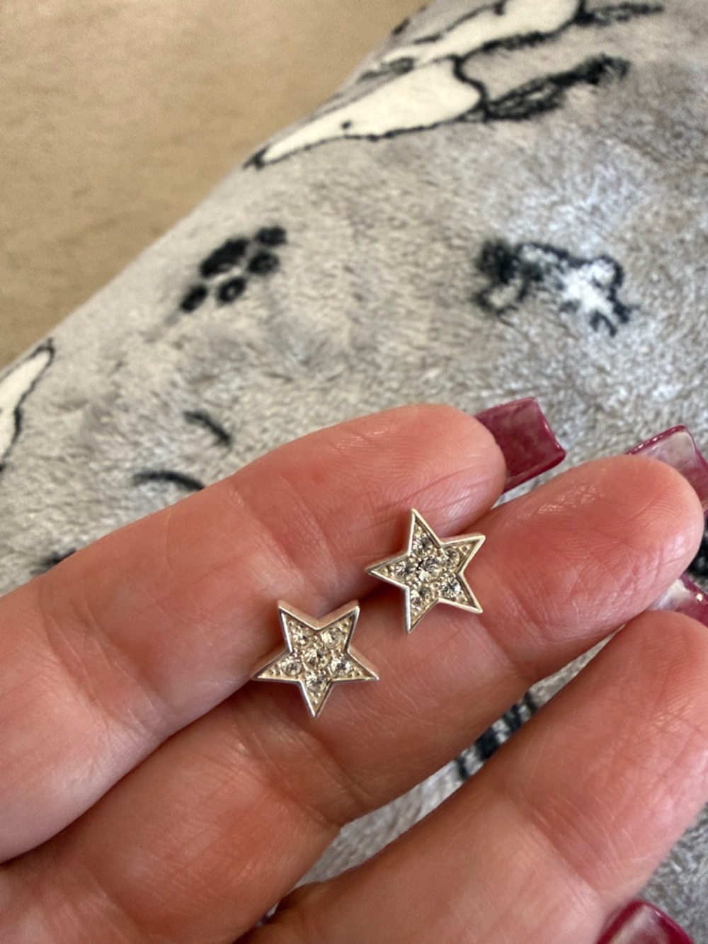 COACH Sterling Silver Star Stud Earrings